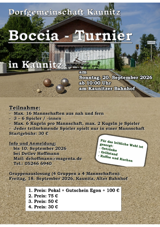 Boccia Turnier
