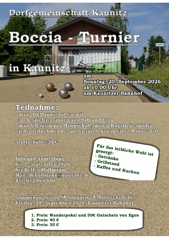 Boccia Turnier