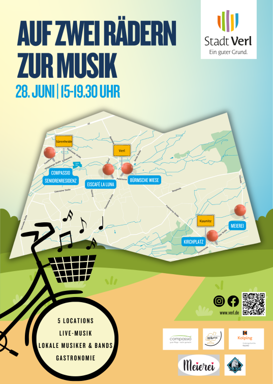 Auf 2 Rädern zur Musik