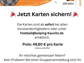 Kolping Kaunitz 100 Jahre Großer Fesstball
