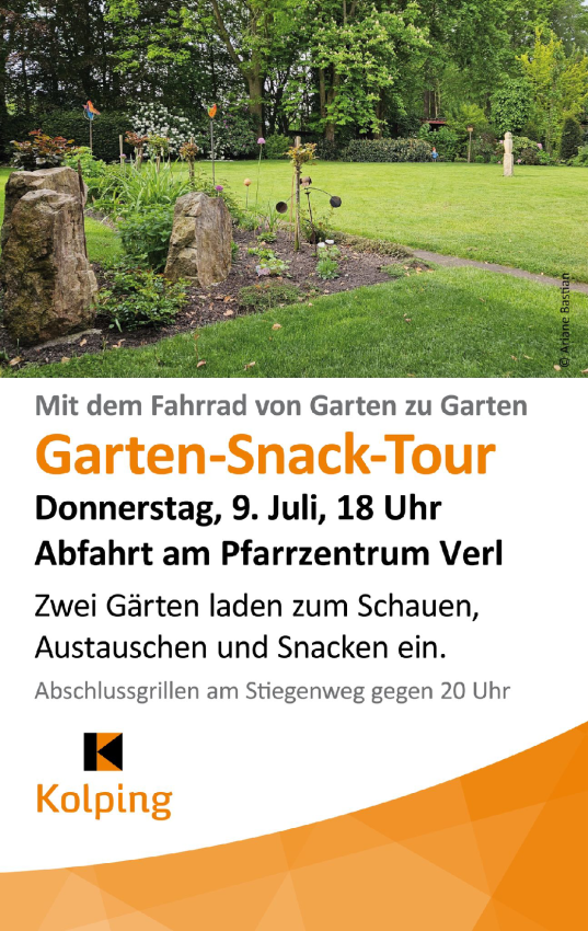 Kolping Garten-Snack-Tour