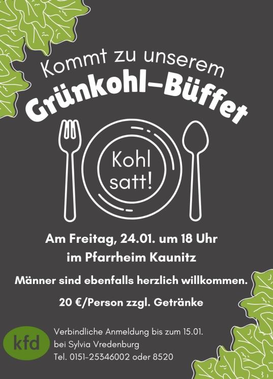 Grünkohl-Buffet