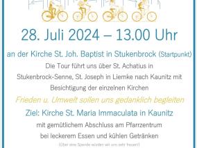 Radtour durch den pastoralen Raum