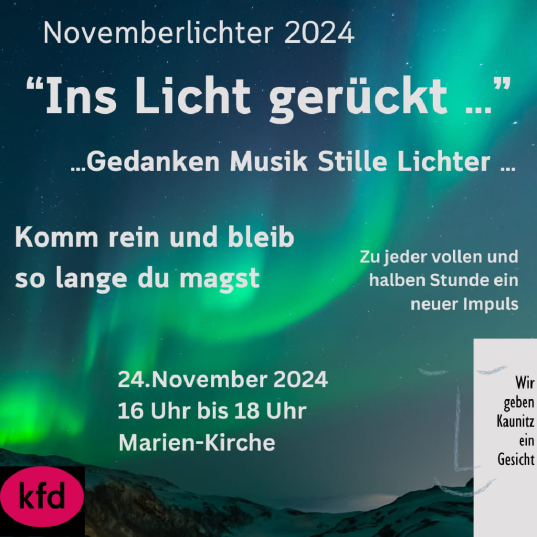 Novemberlichter in der Kirche
