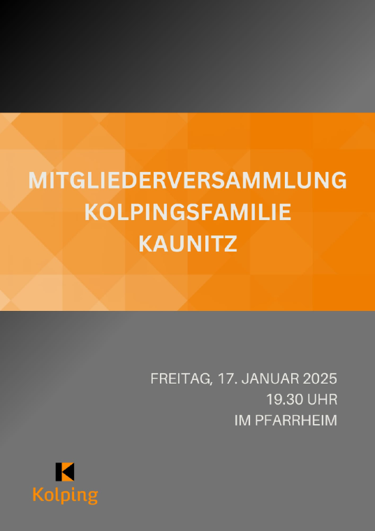 Kolping Mitgliederversammlung