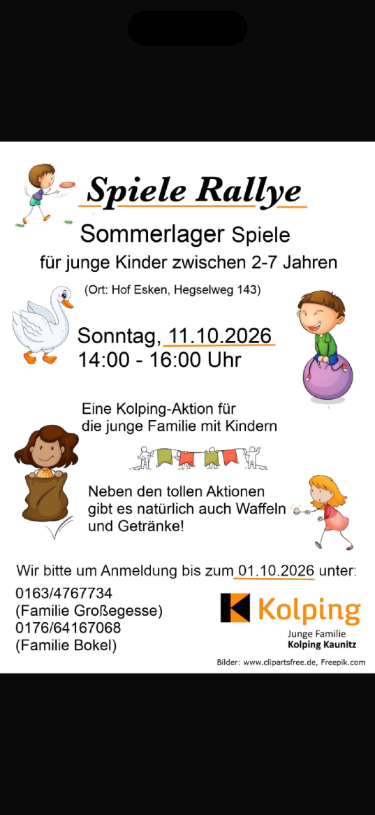 Kolping Spiele-Rallye