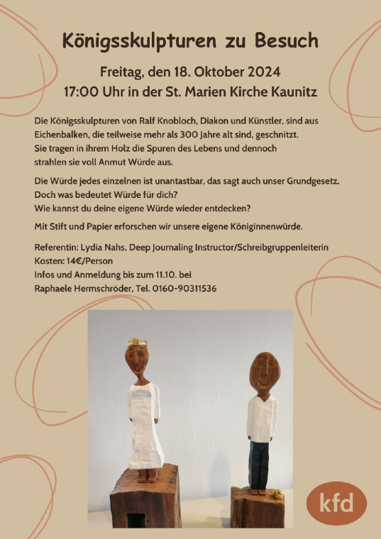 Königsskulpturen in der St. Marien Kirche in Kaunitz