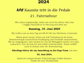 kfd Fahrradtour