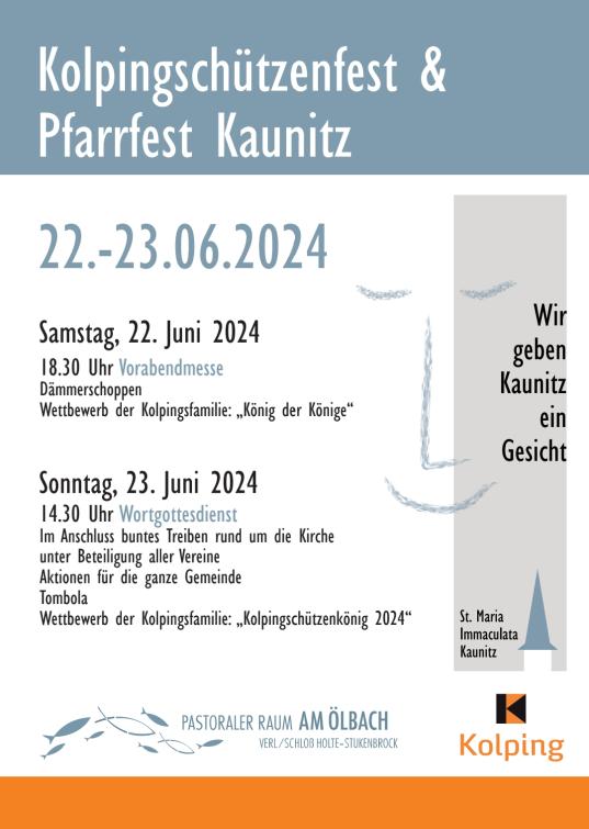 Kolpingschützenfest & Pfarrfest Kaunitz
