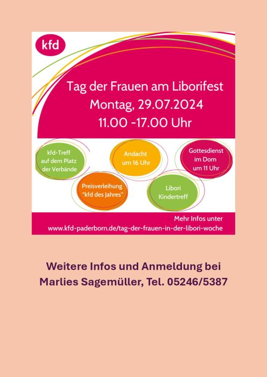 Tag der Frauen am Liborifest