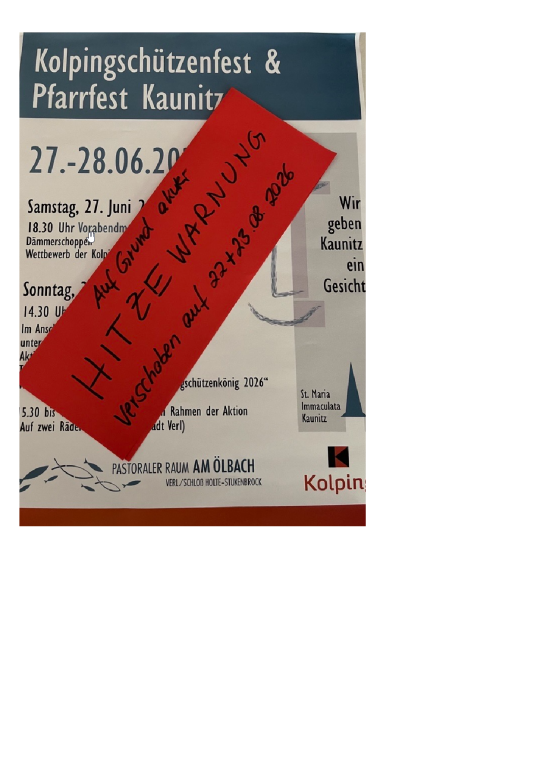 Kolpingschützenfest &amp; Pfarrfest Kaunitz