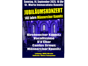 Männerchor Jubiläumskonzert