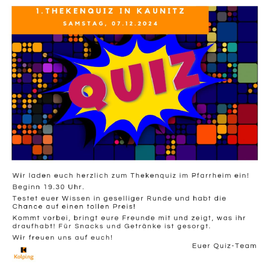 Thekenquiz bei Kolping Kaunitz